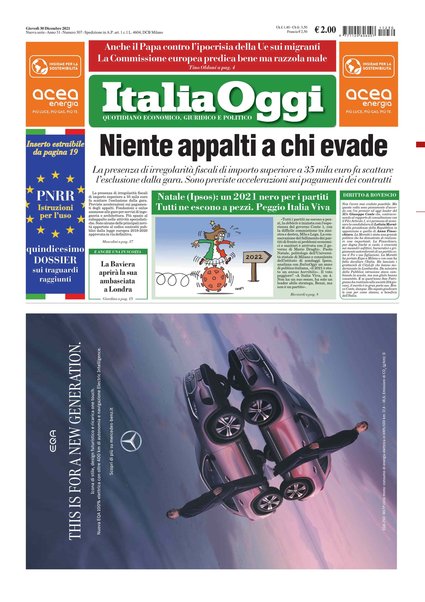 Italia oggi : quotidiano di economia finanza e politica